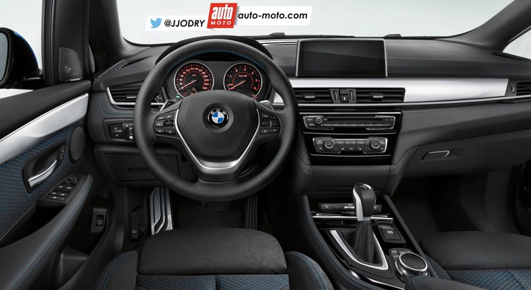  Interior y exterior del BMW X1 renderizado
