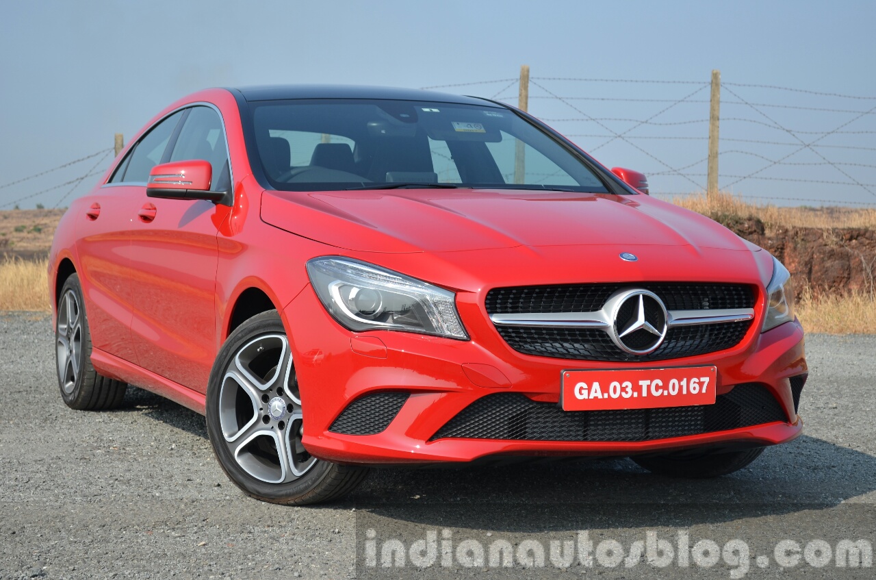 Mercedes CLA 200 CDI front angle Review