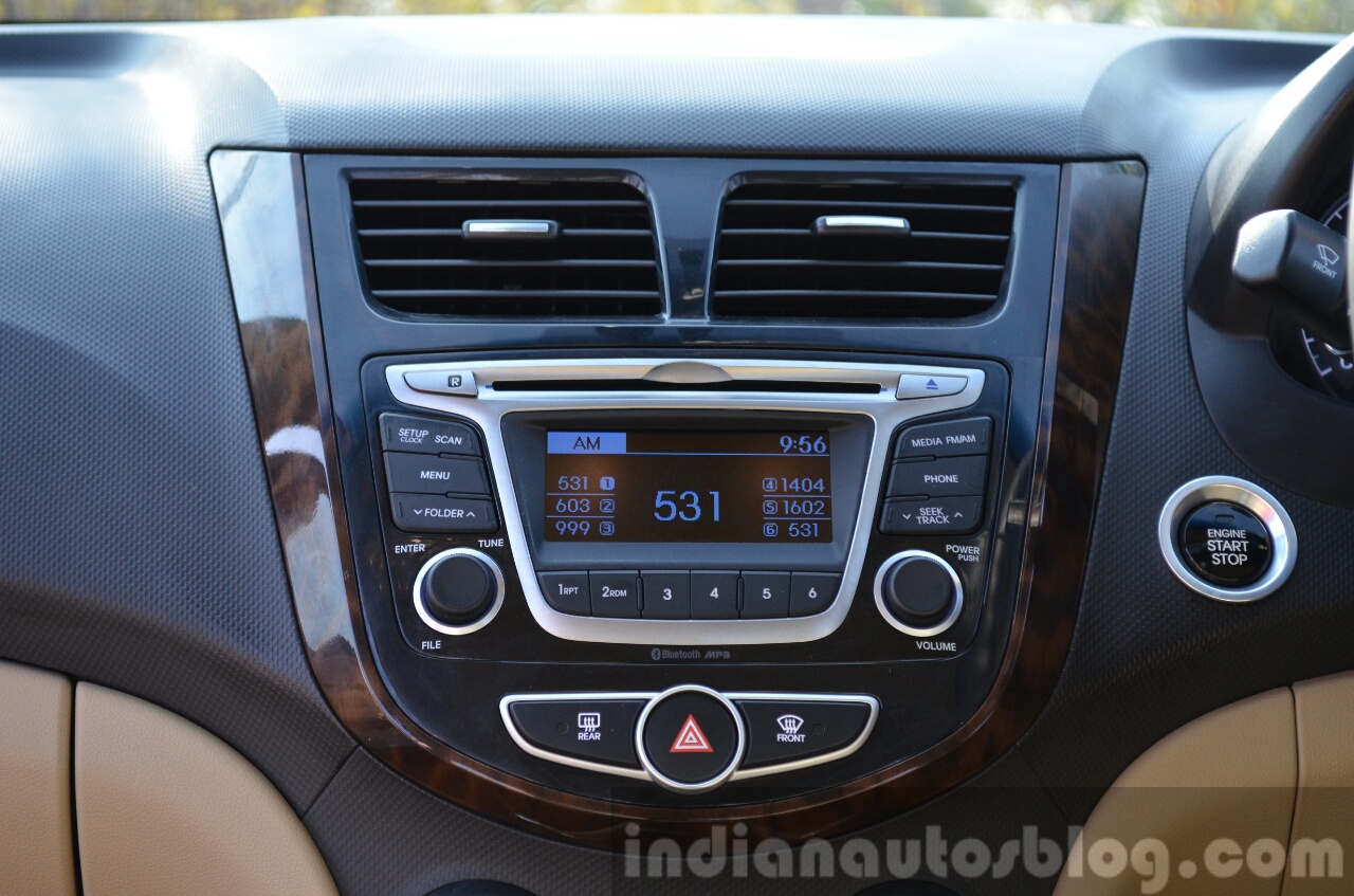 2015 Hyundai Verna petrol facelift music system