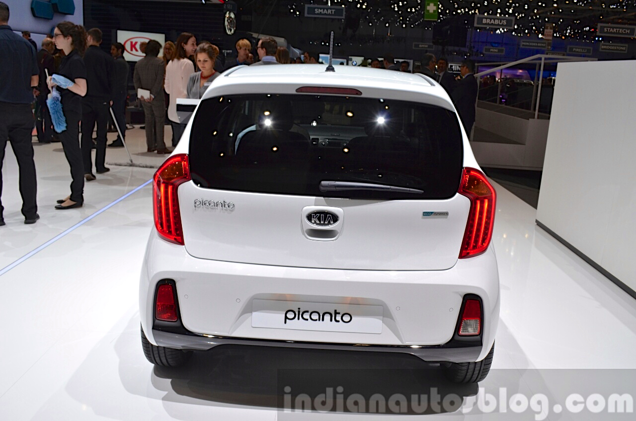 2015 Kia Picanto rear view at 2015 Geneva Motor Show