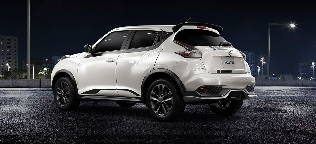 2022 Nissan Juke Revolt rear three quarter white Indonesia