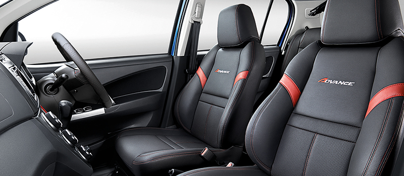 2015 Perodua Myvi Advance interior front seats