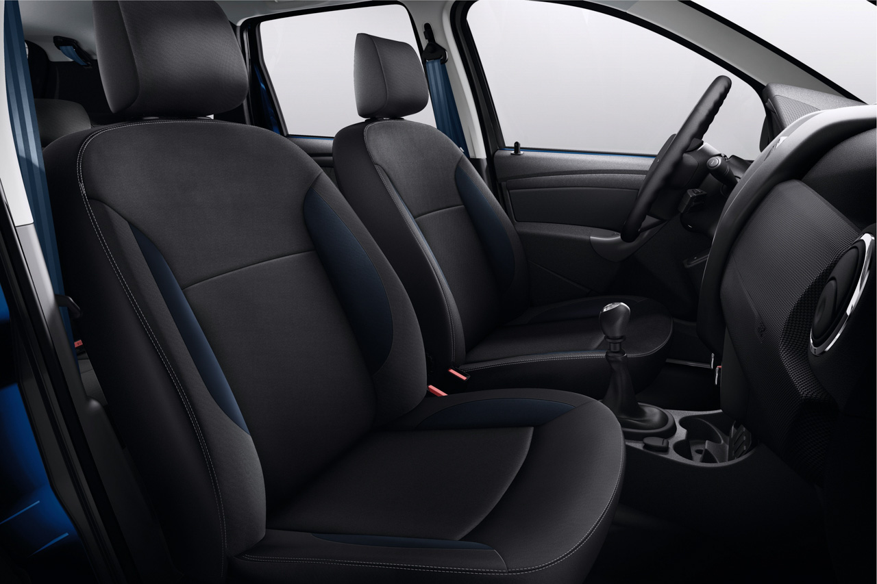 Dacia Duster anniversary edition interior front seats