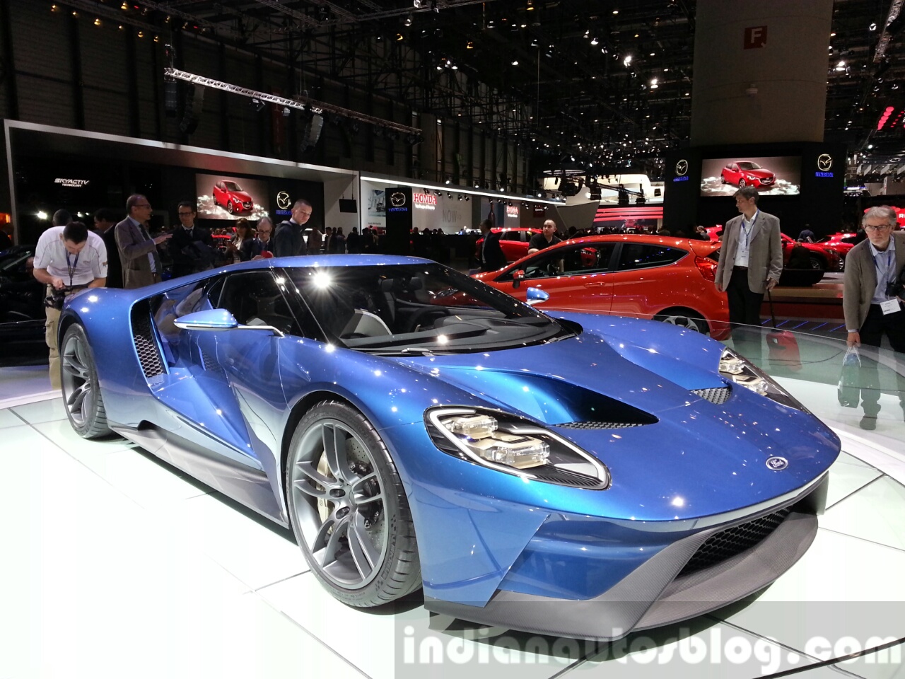 Ford GT front three quarters left at the 2015 Geneva Motor Show