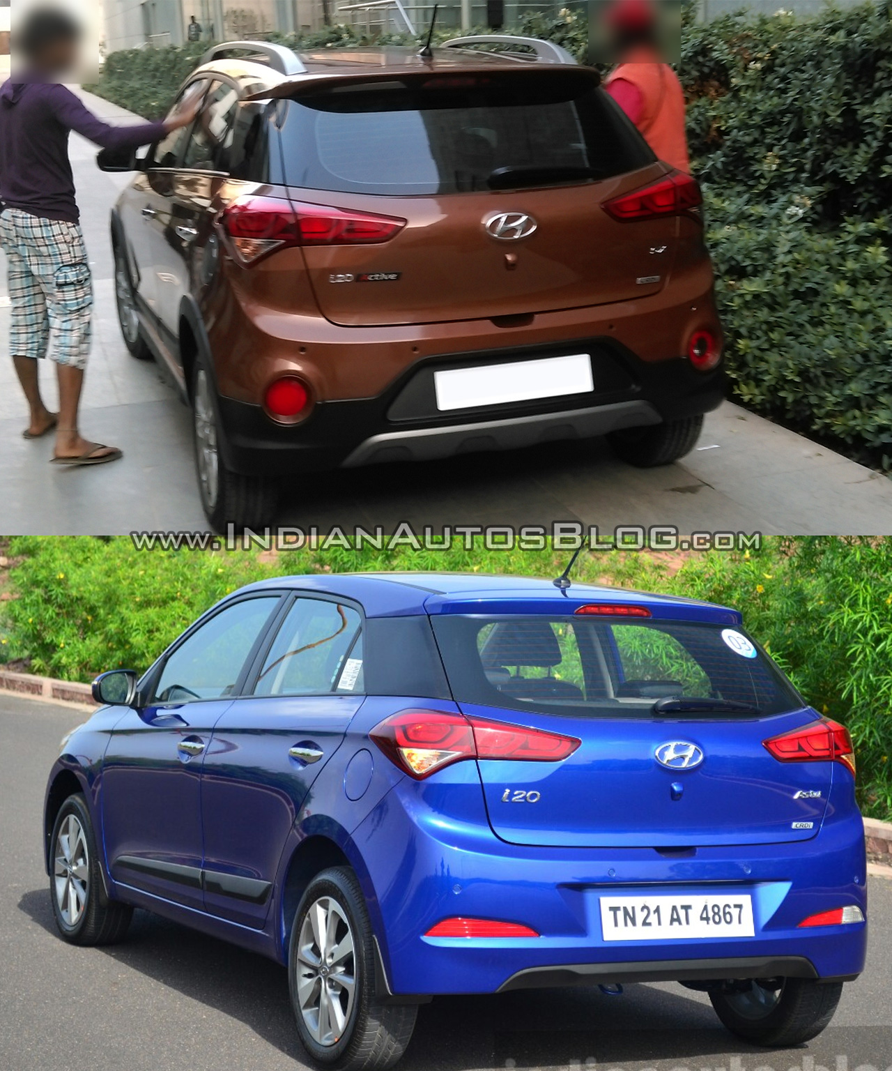 Hyundai i20 Active vs Hyundai Elite i20 rear quarter