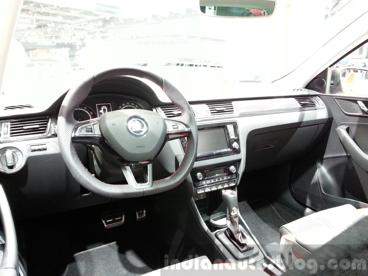 Skoda Rapid Combi lmited Edition dashboard(2) at the 2015 Geneva Motor Show