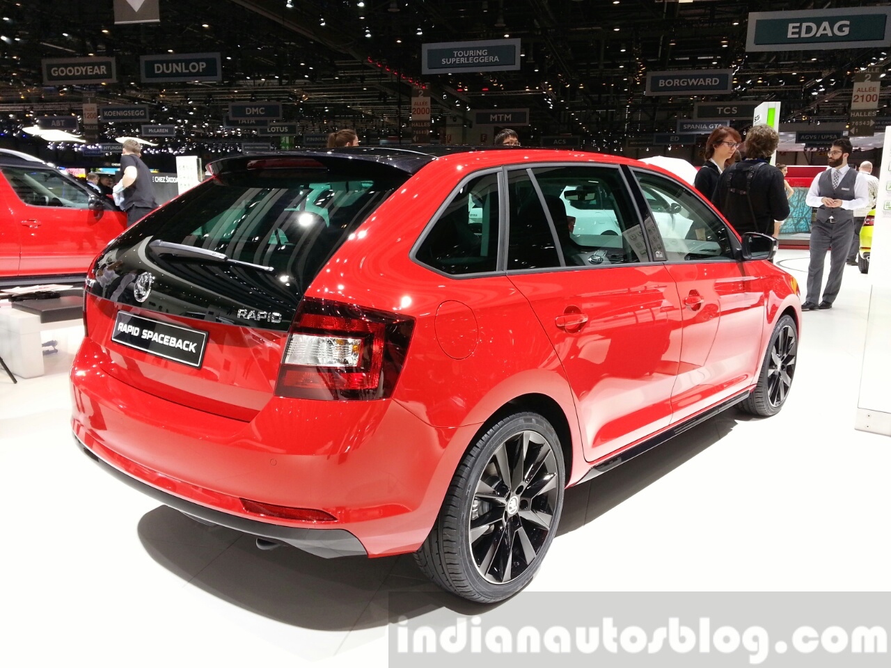 Skoda Rapid Combi lmited Edition rear three quarter(2) view at the 2015 ...