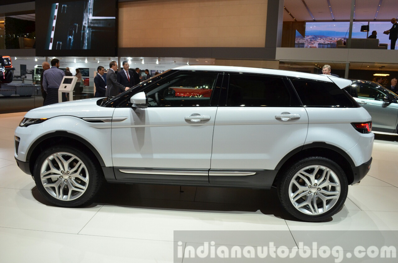 2015 Land Rover Evoque side at the 2015 Geneva Motor Show