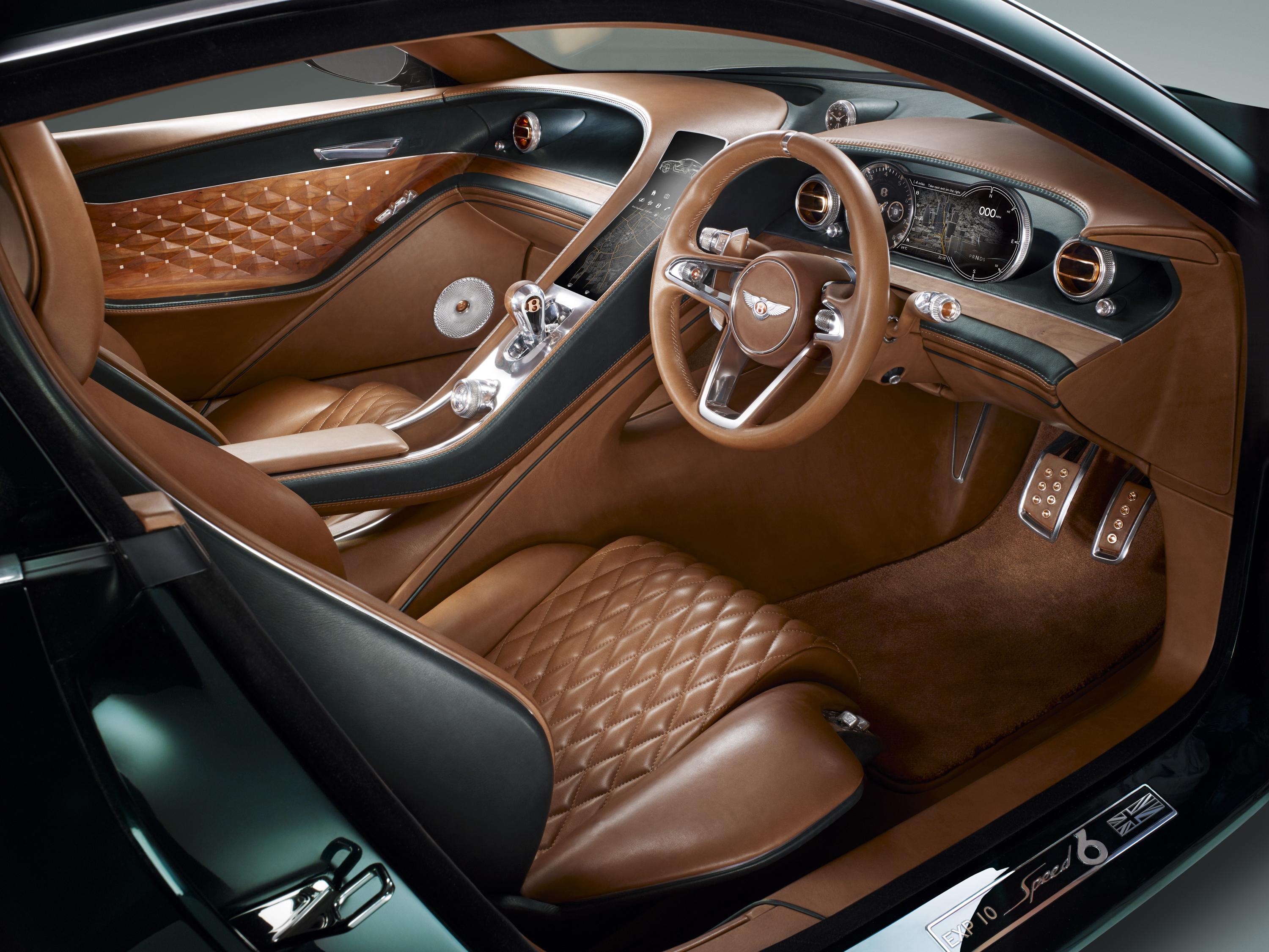Bentley EXP 10 Speed 6 concept - interior