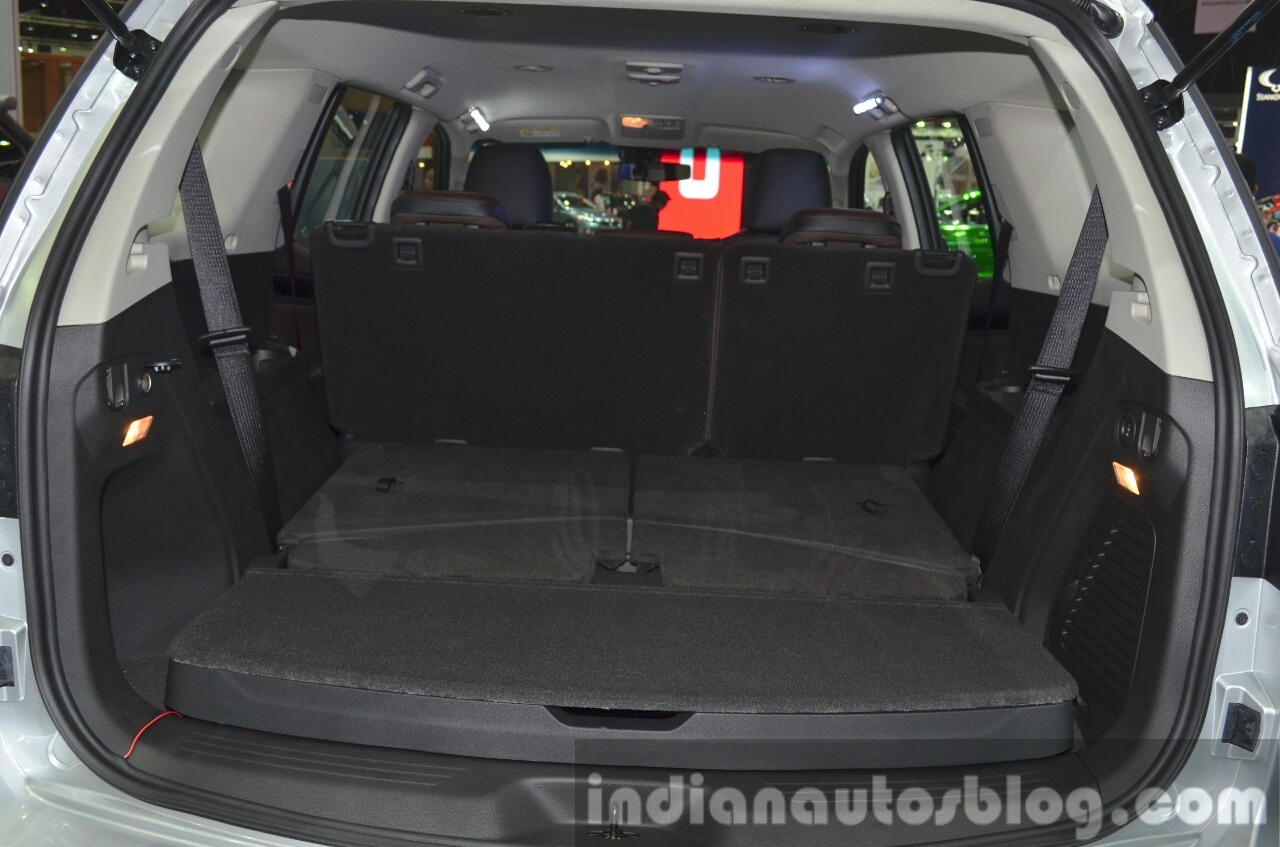 Chevrolet Trailblazer seats folded at the 2015 Bangkok Motor Show