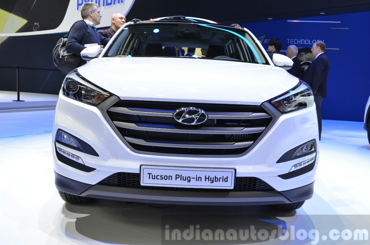 Hyundai Tucson Plug-in Hybrid grille Concept at the 2015 Geneva Motor Show