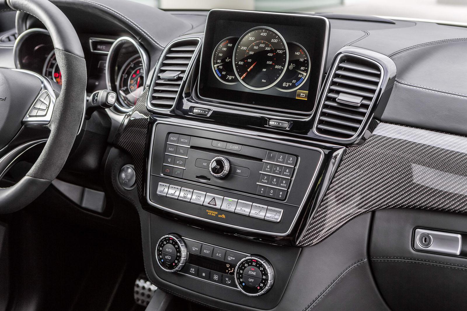 Mercedes GLE 63 AMG center console official image