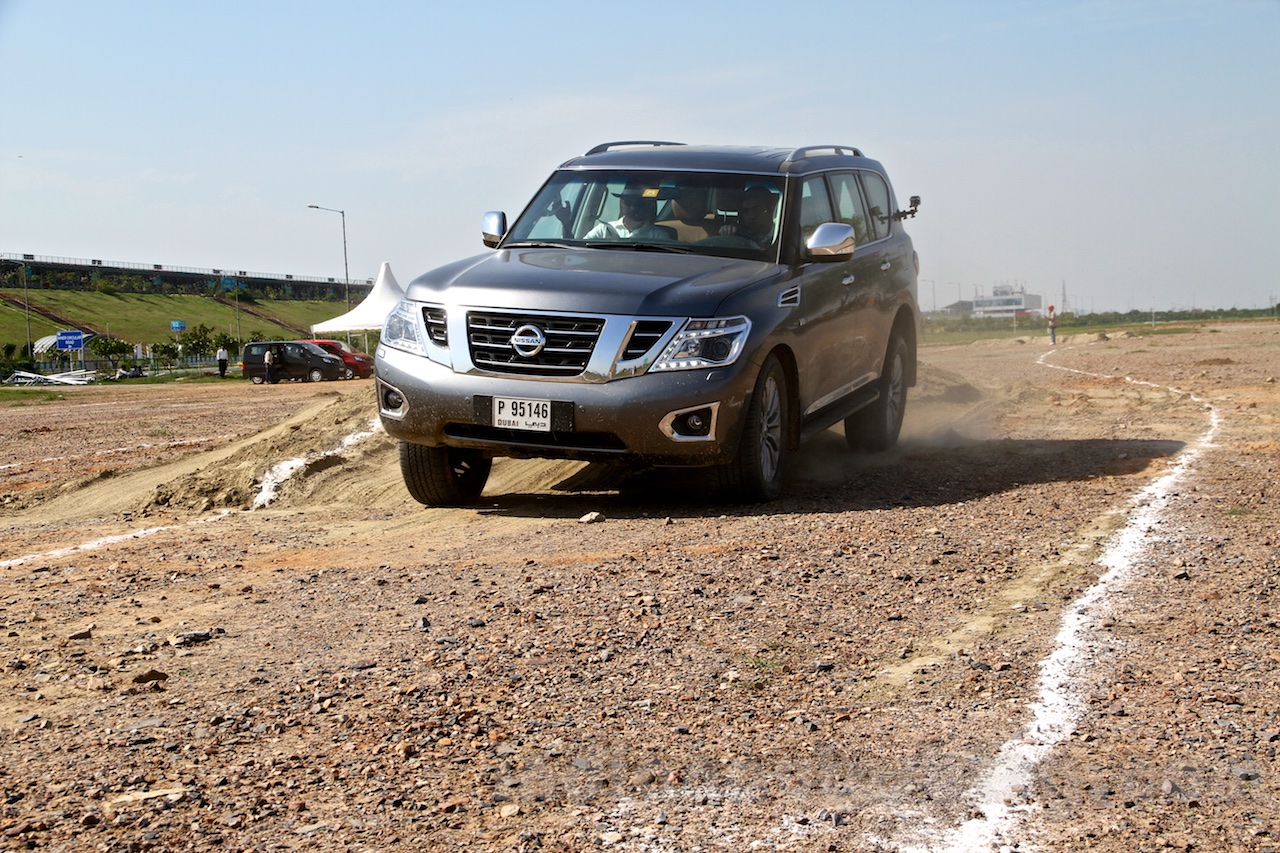 Nissan Patrol India showcase front three quarter(8)