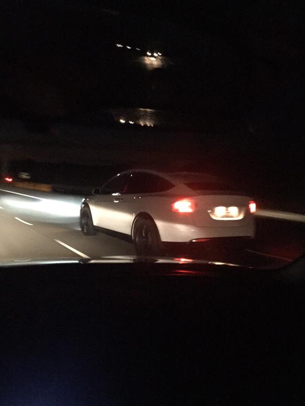 Tesla Model X spied testing at night