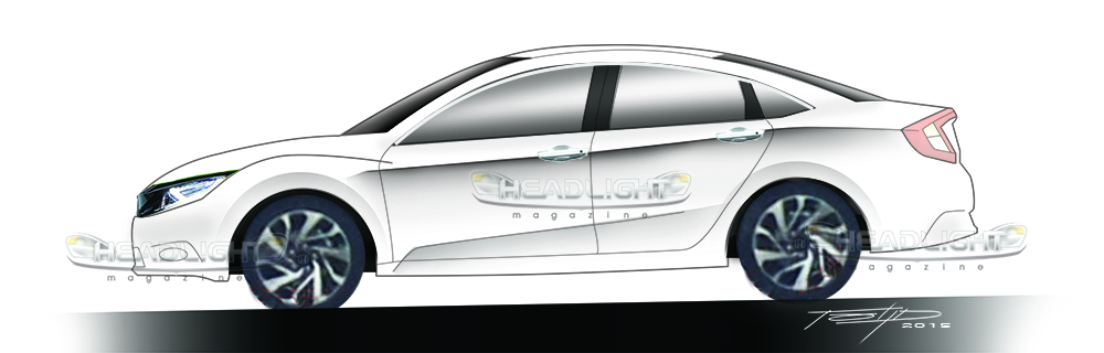 My drawing of Honda Civics through the years. : r/Honda