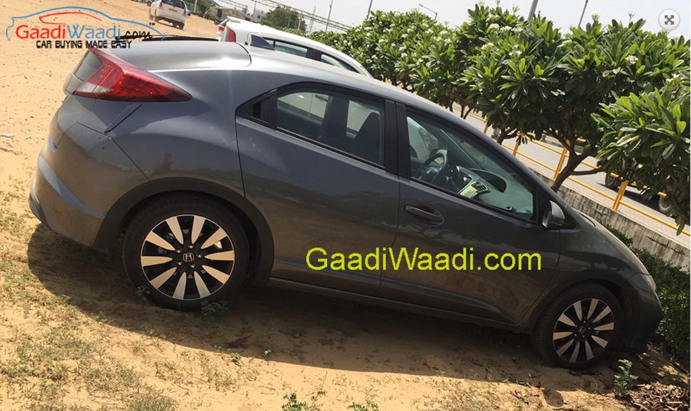 2015 Honda Civic hatchback side imported to India for R&D purpose