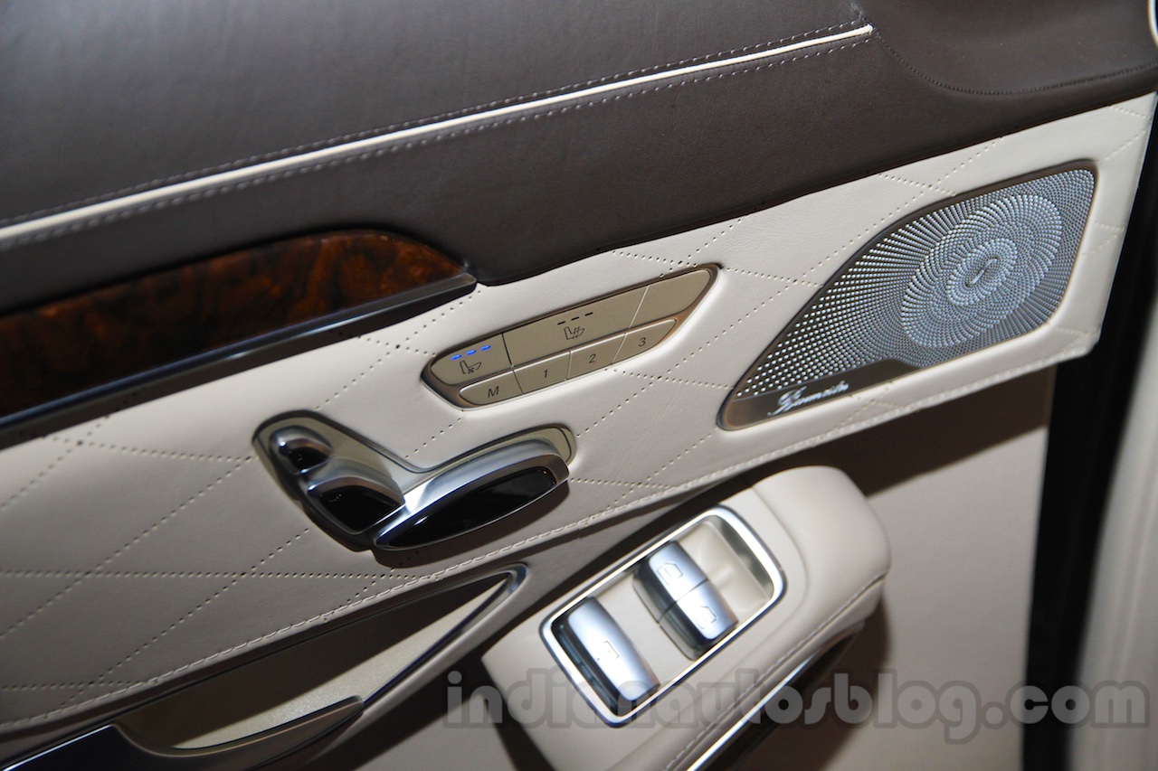 Mercedes S600 Guard seat memory function from the India launch