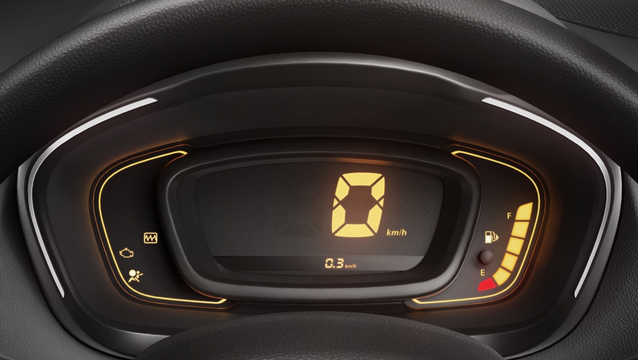 Renault Kwid digital speedometer press image