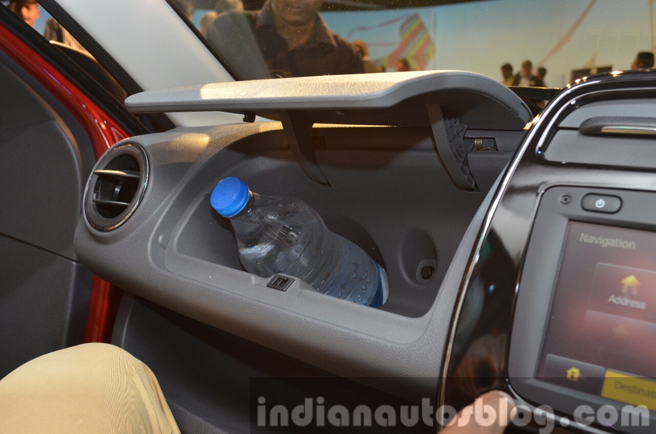 Renault Kwid glovebox India unveiling