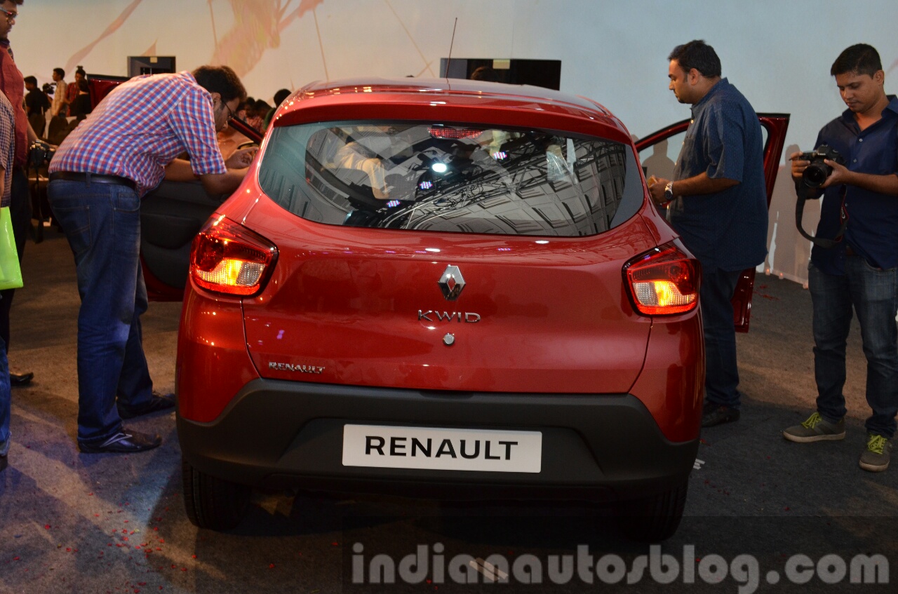 Renault Kwid rear indicators India unveiling