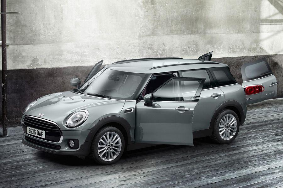 2016 Mini Clubman front three quarter with doors open official extensive gallery