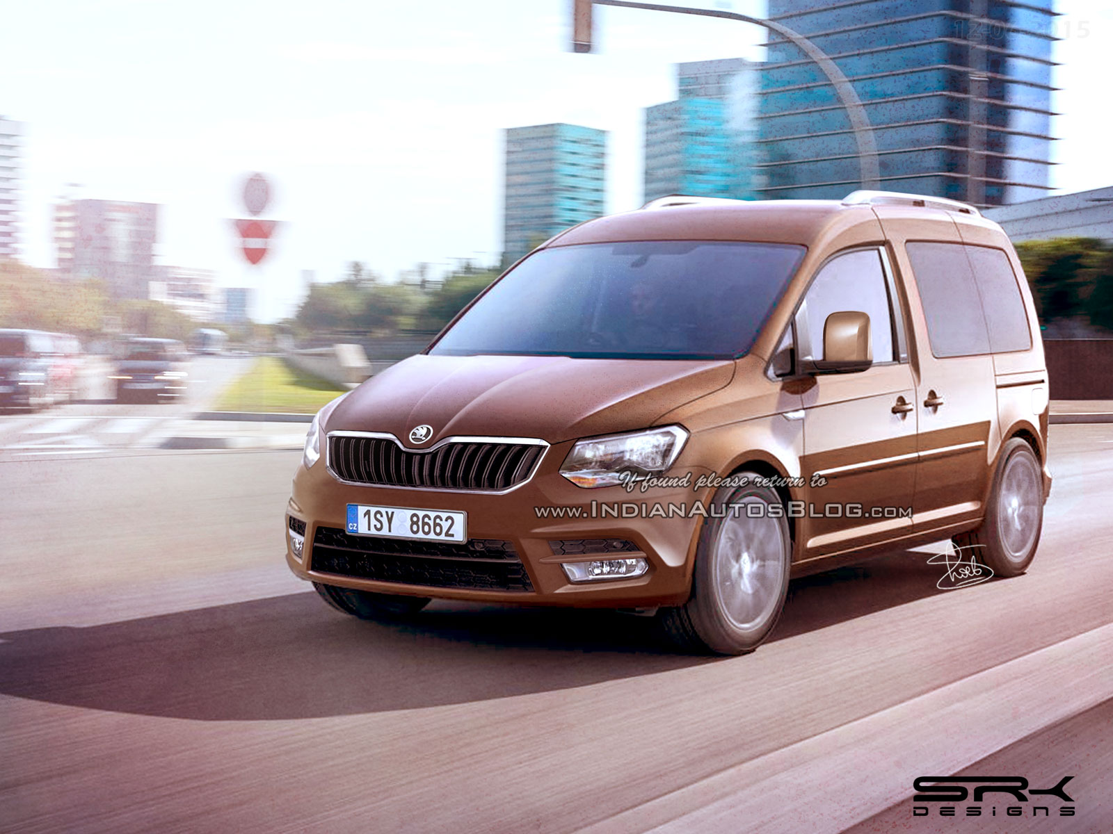 2016 Skoda Roomster rendered based on VW Caddy