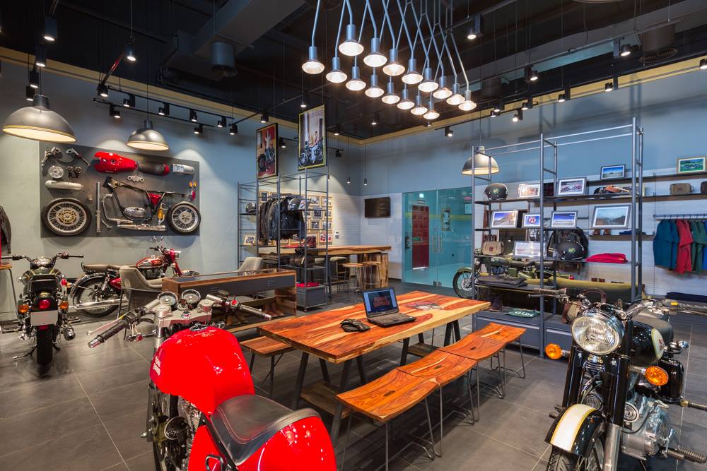 Royal Enfield Dubai Showroom interior official