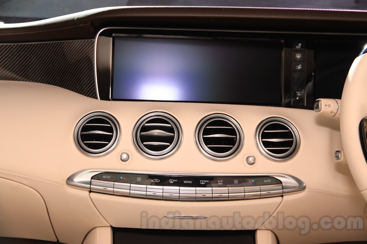 2015 Mercedes S 500 Coupe center console launched in Delhi