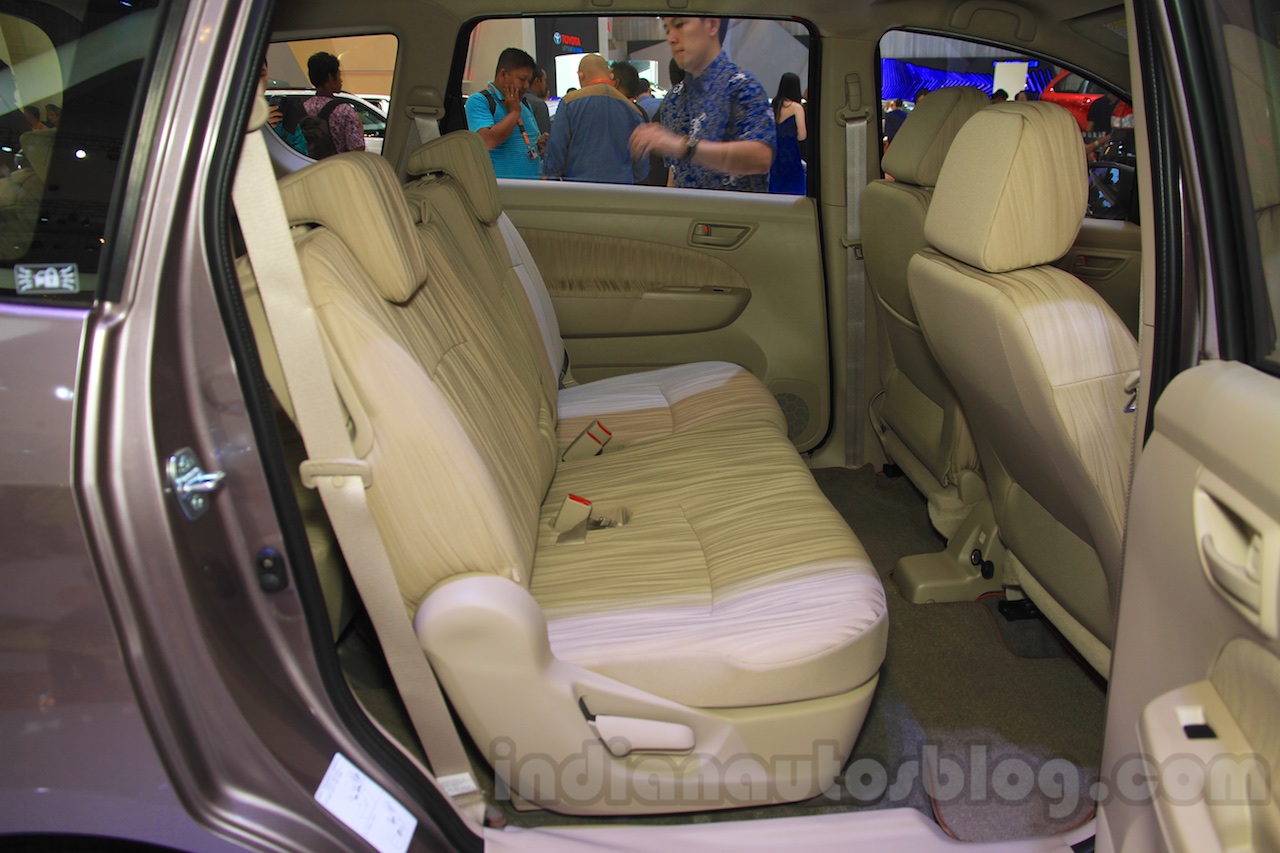 2015 Suzuki Ertiga facelift rear seat at the Gaikindo Indonesia