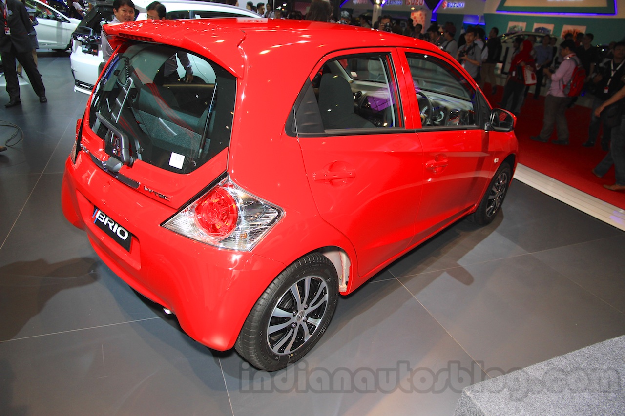 2015 facelifted Honda Brio rear quarter at the 2015 Indonesia ...