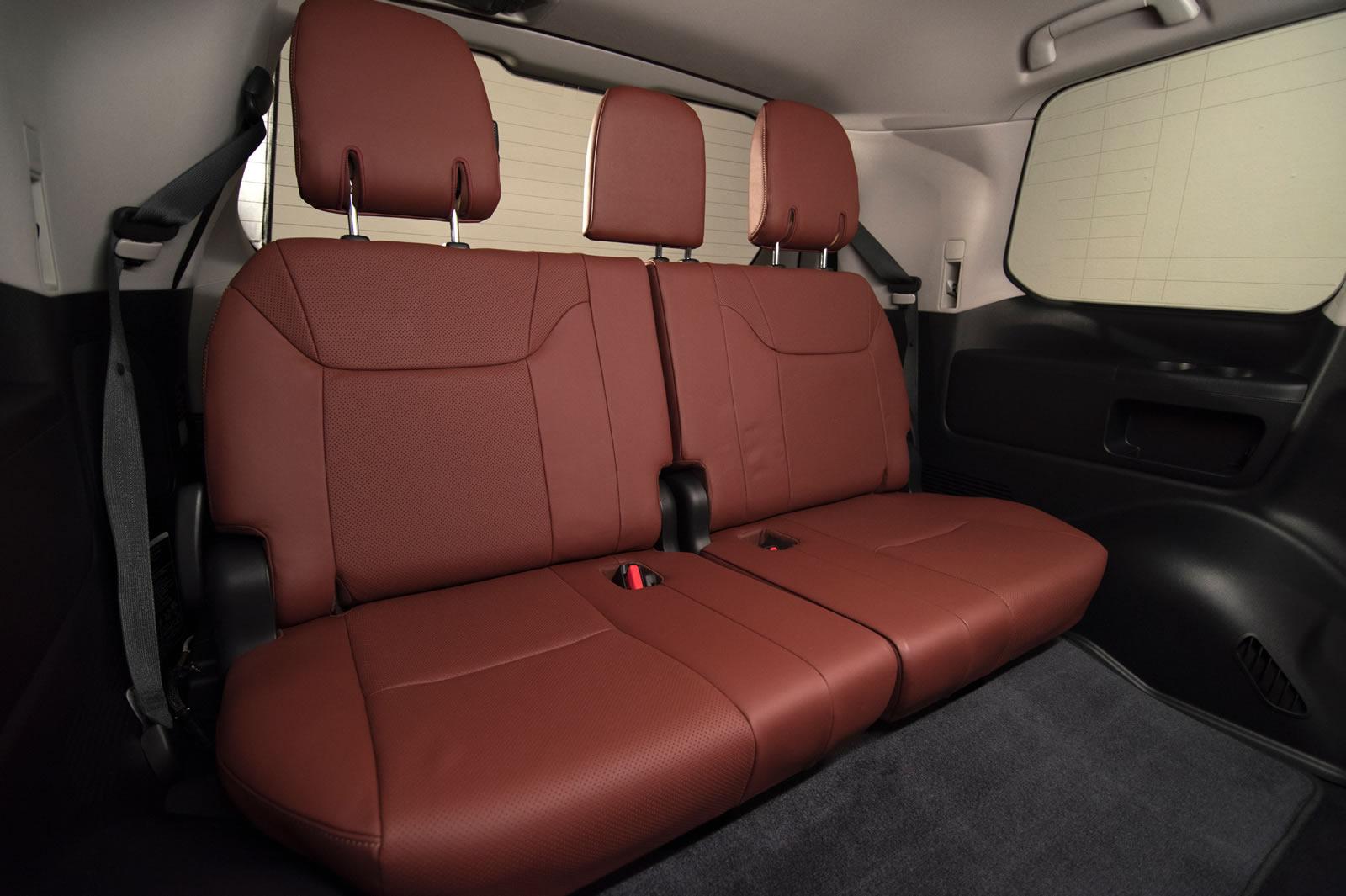 2016 Lexus LX third row seat press image