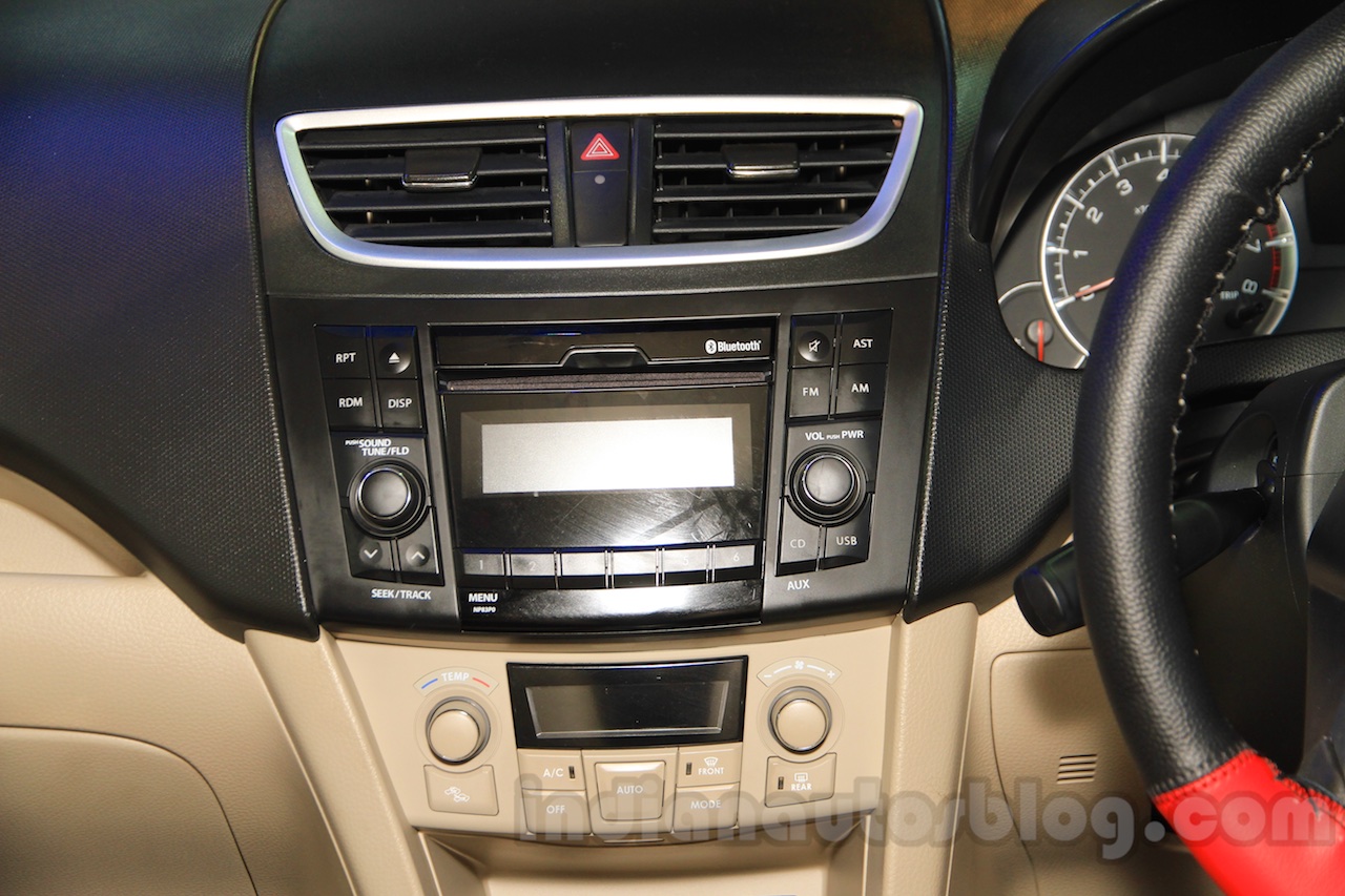 2015 Maruti Dzire music system at the 2015 Nepal Auto Show