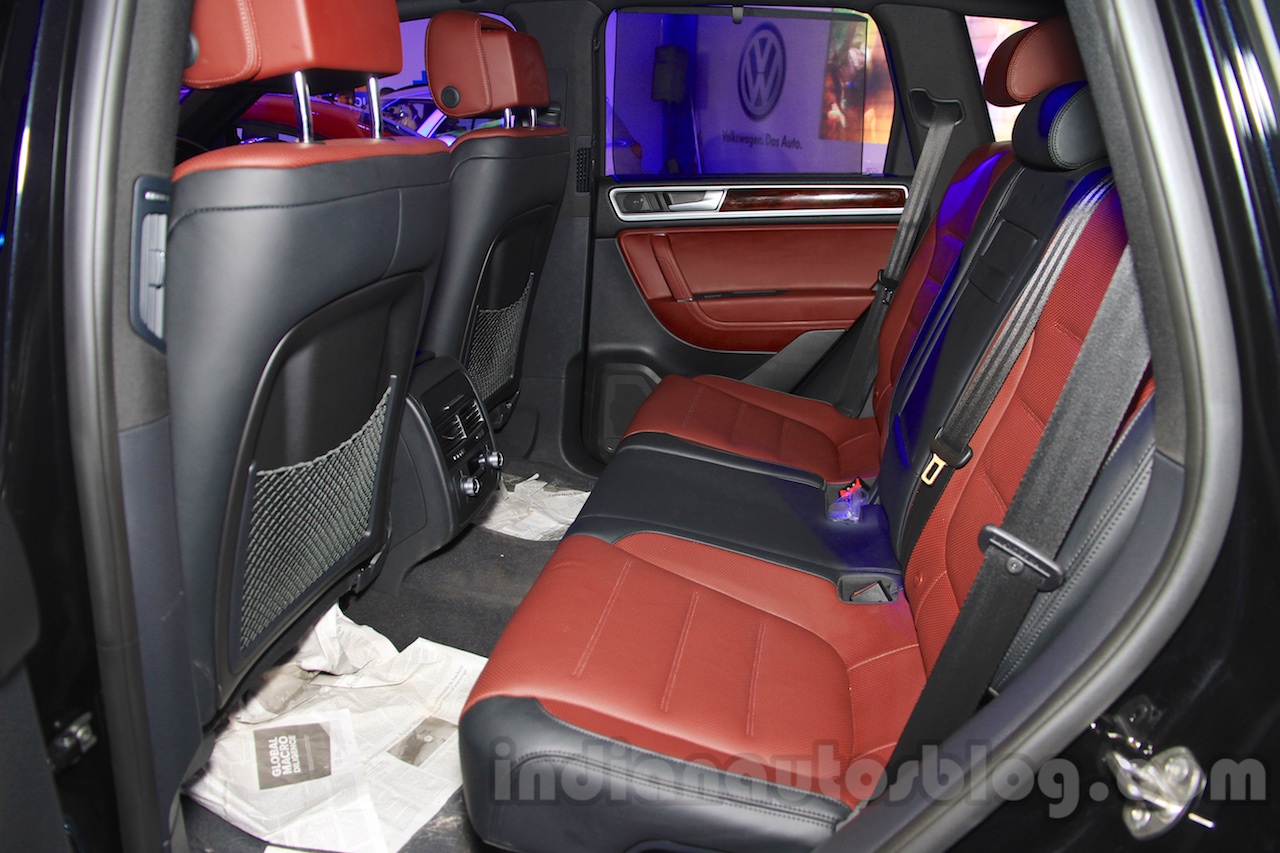 2015 VW Touareg rear seats at the 2015 NADA Auto Show