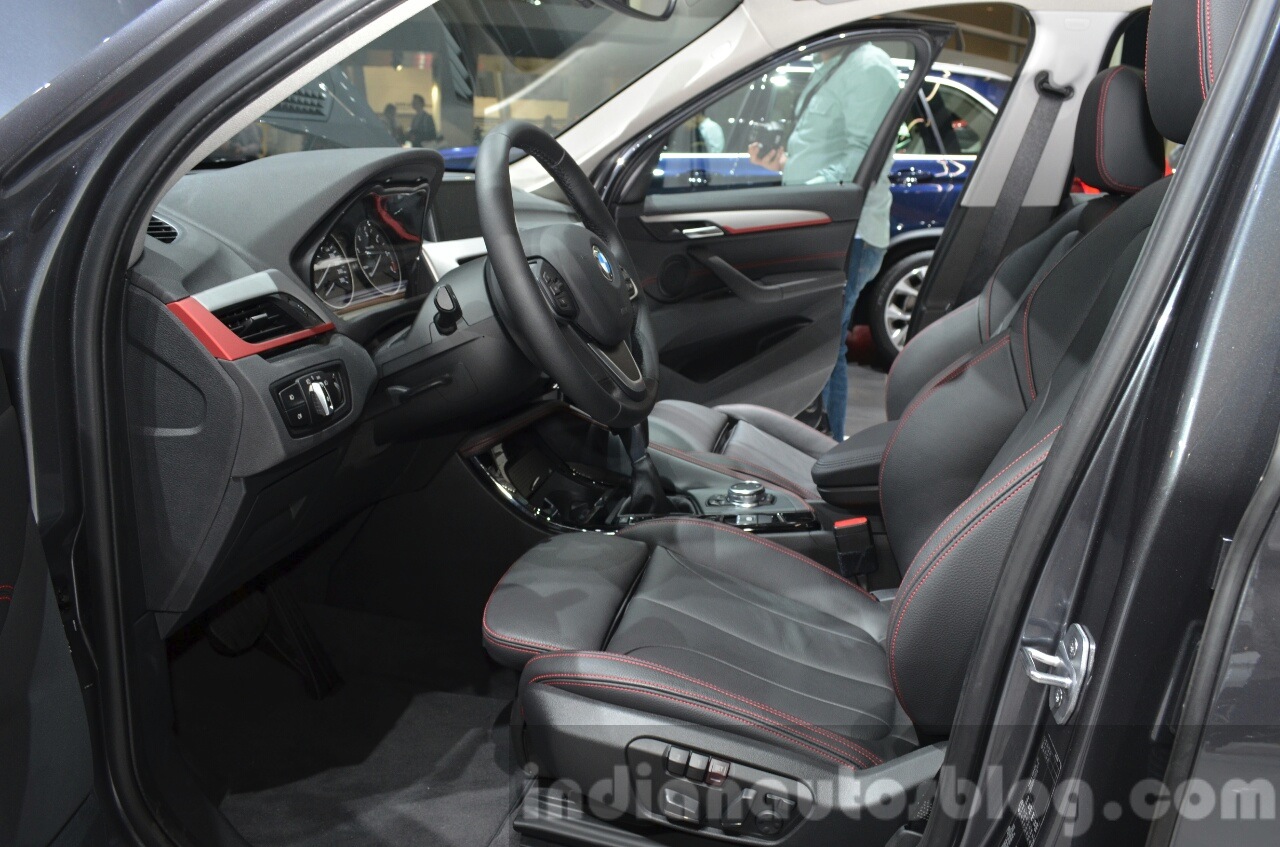 2016 BMW X1 front seats at the IAA 2015