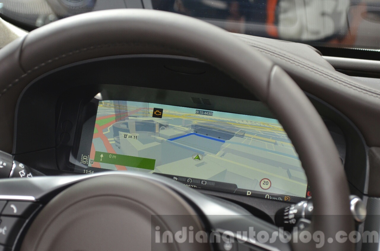 2016 Jaguar XF digital instrument cluster at the IAA 2015
