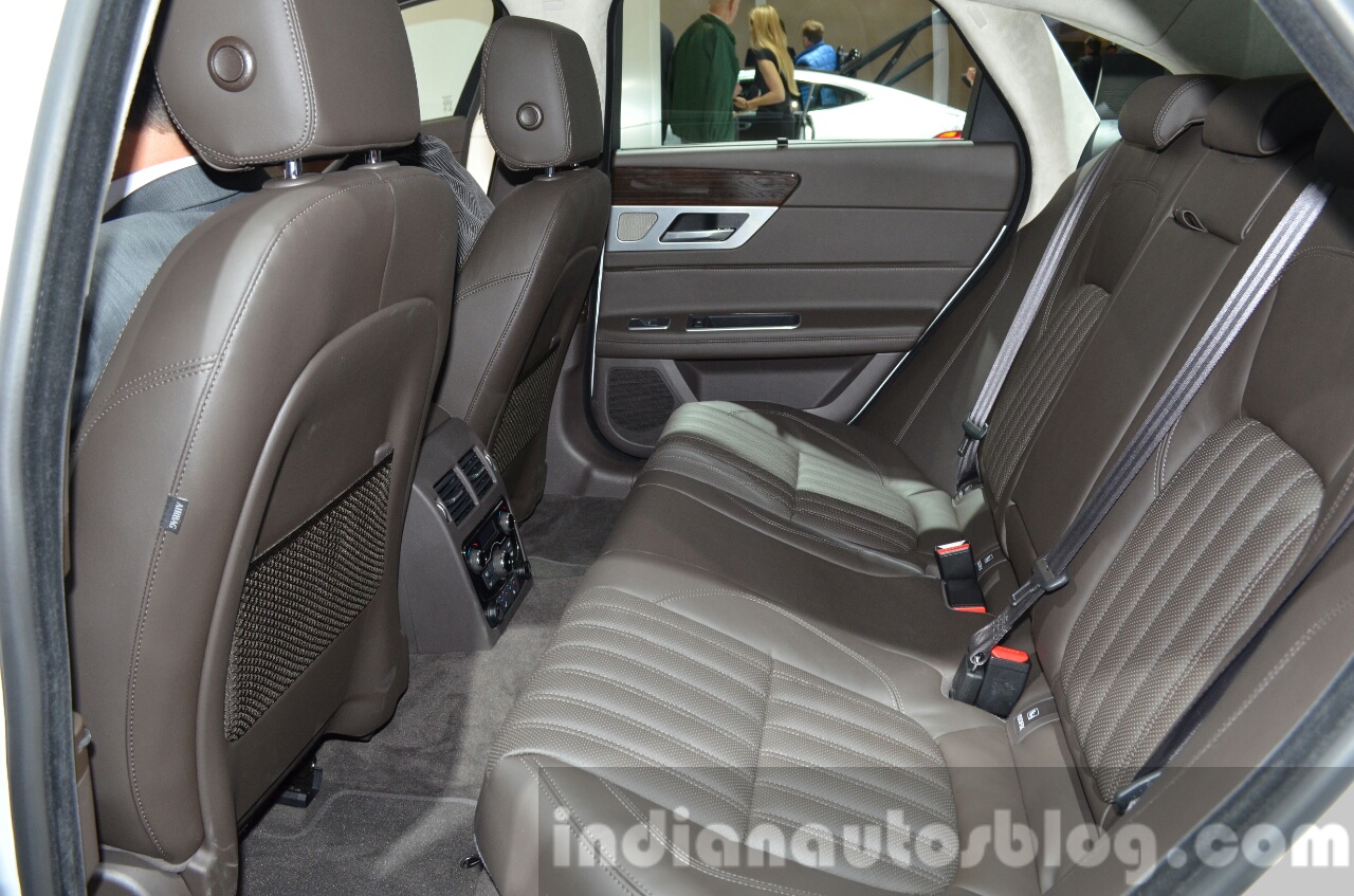 2016 Jaguar XF rear seat at the IAA 2015