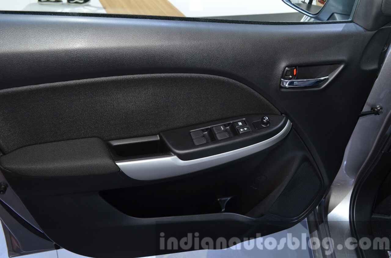 2016 Suzuki Baleno window controls at the IAA 2015