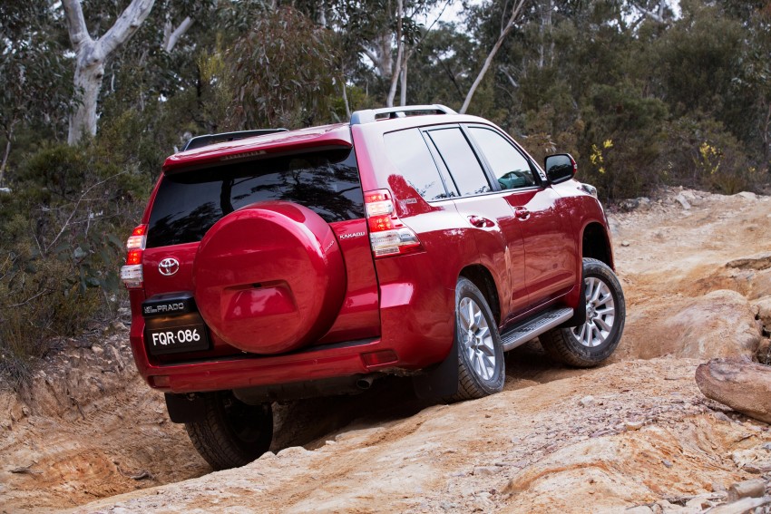 2016 Toyota Prado rear three quarter launched in Australia