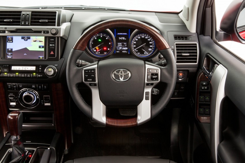 2016 Toyota Prado steering wheel launched in Australia