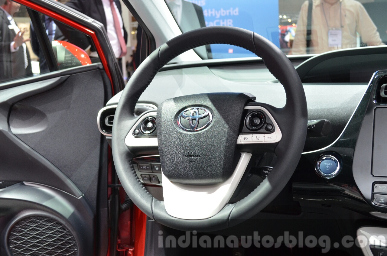 2016 Toyota Prius steering wheel at IAA 2015