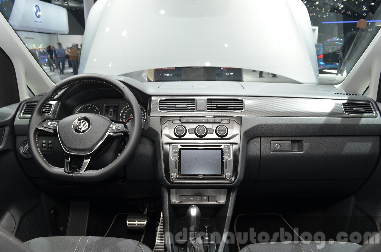 2016 VW Caddy Alltrack dashboard at the IAA 20152016 VW Caddy Alltrack