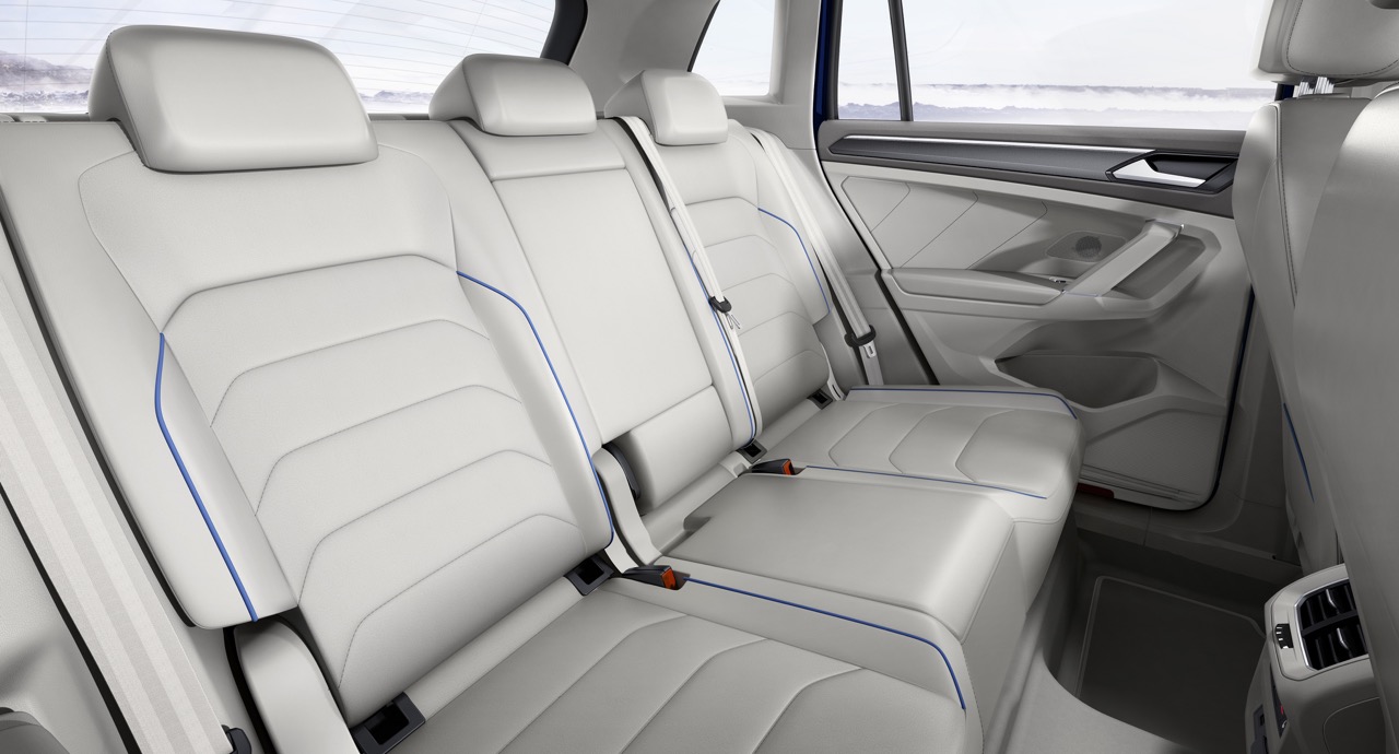 2016 VW Tiguan GTE rear seats unveiled ahead of debut