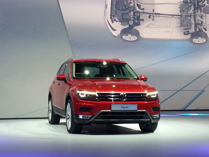 2016 VW Tiguan at the Volkswagen Group Night 2015 in Frankfurt