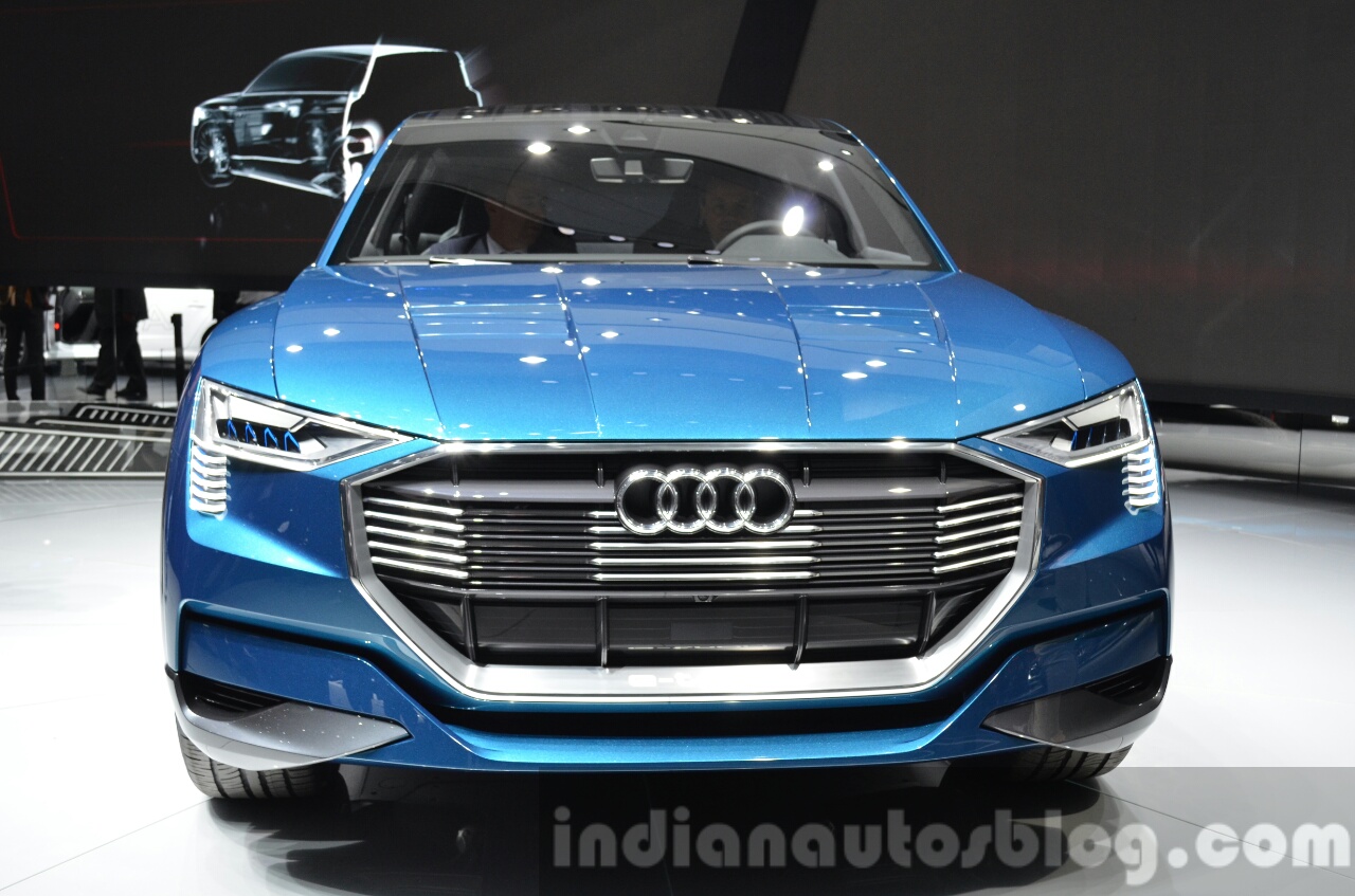 Audi e-tron quattro concept front at the IAA 2015