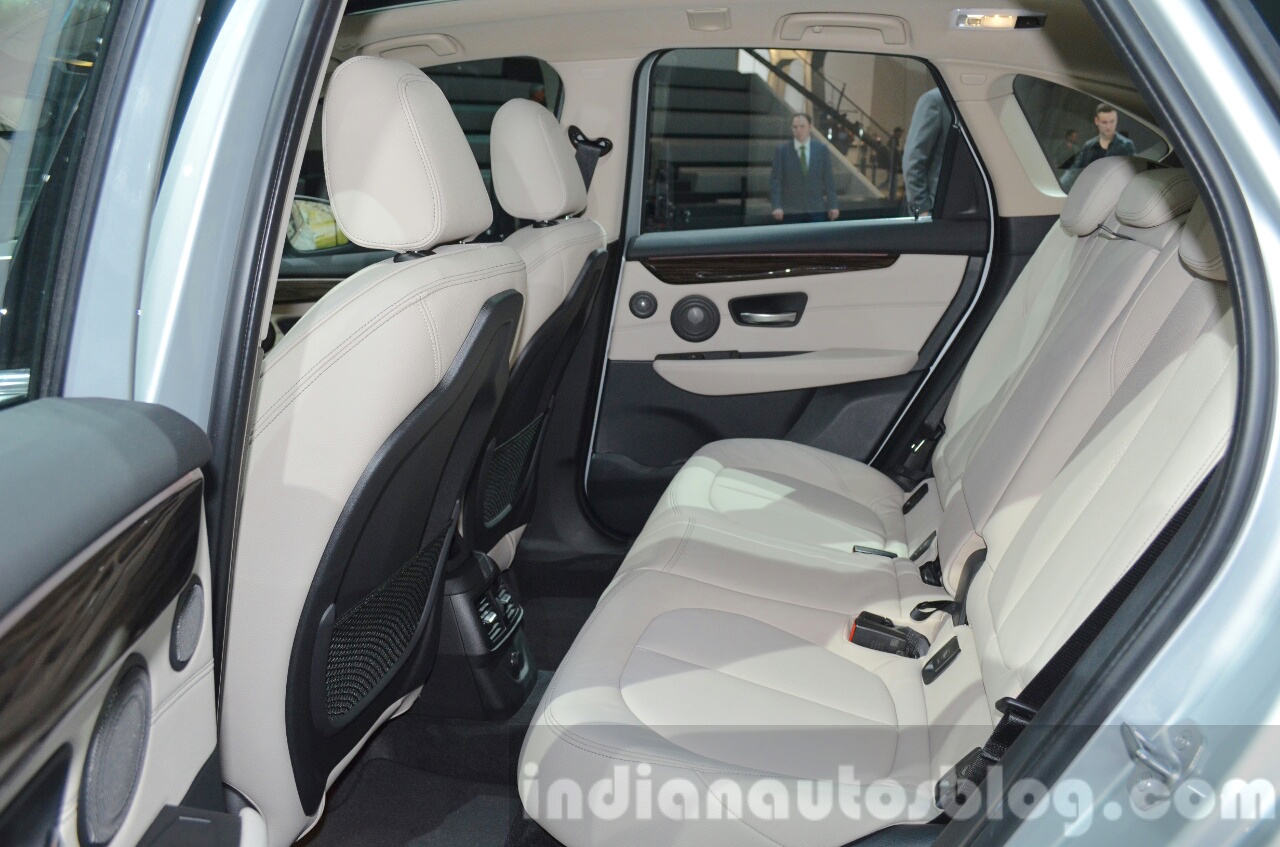 BMW 225xe rear seats legroom at IAA 2015