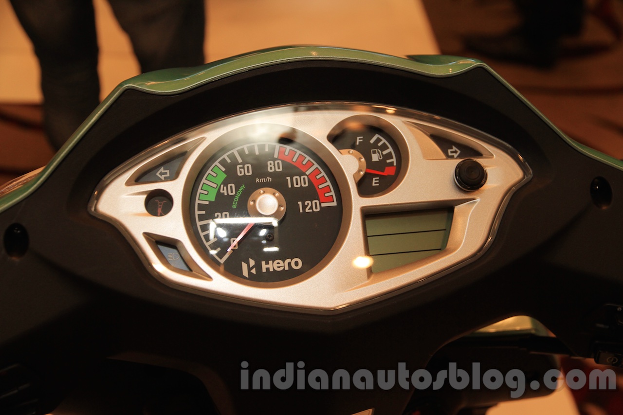 Hero Duet semi digital instrument cluster unveiled India