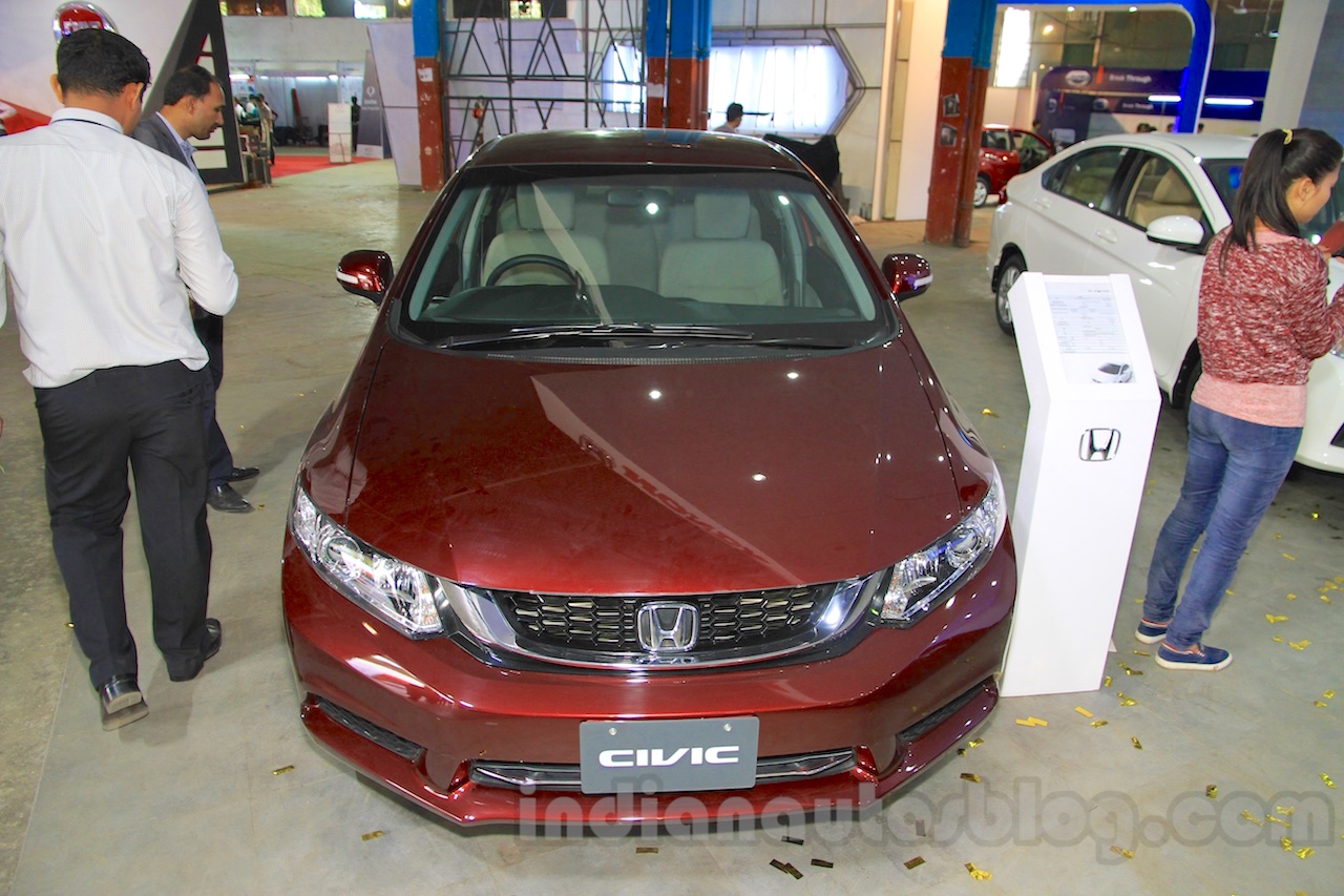 Honda Civic sedan front Nepal Auto Show 2015