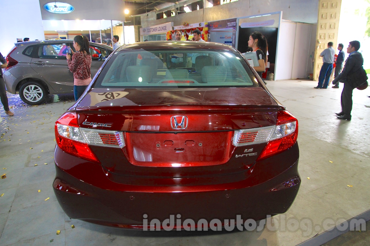 Honda Civic sedan rear Nepal Auto Show 2015