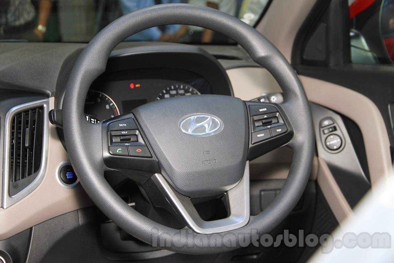 Hyundai Creta steering wheel at Nepal Auto Show 2015