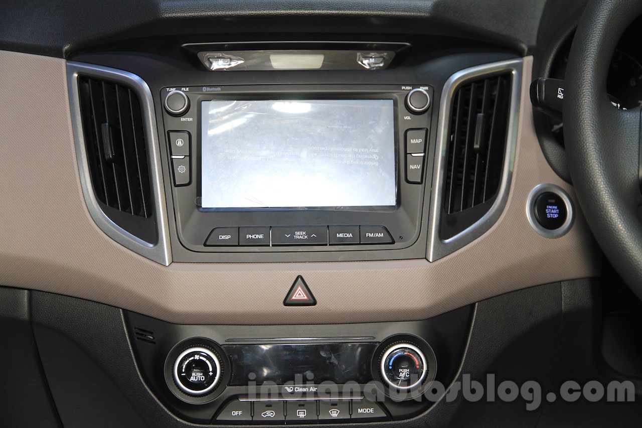 Hyundai Creta touchscreen at Nepal Auto Show 2015